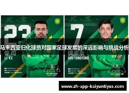 马来西亚归化球员对国家足球发展的深远影响与挑战分析
